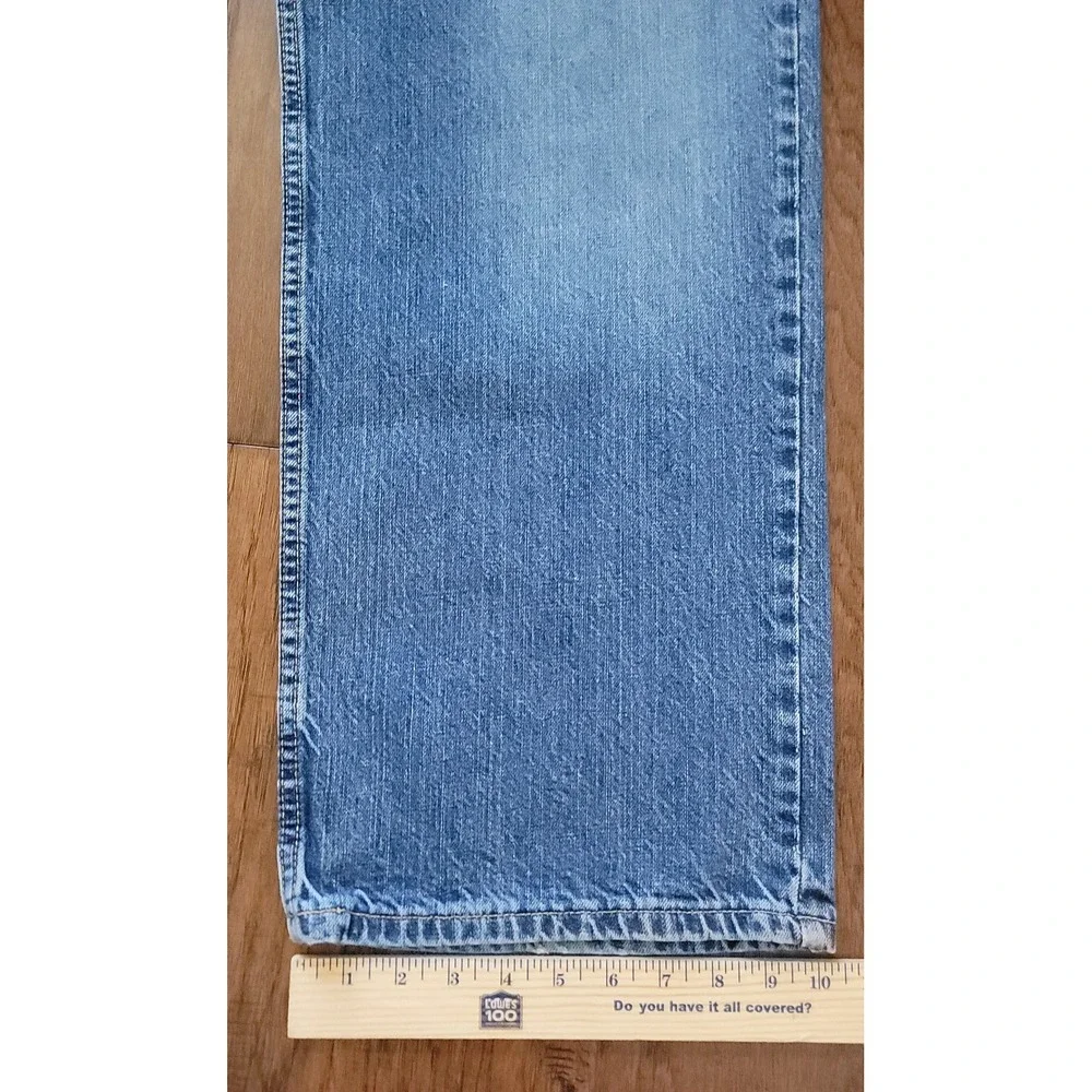VTG Ralph Lauren Polo Jeans Co Denim Jeans 38x32 Mens BLUE WIDE Straight Leg Y2K